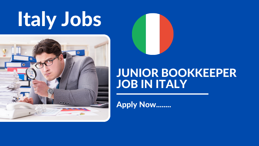 JUNIOR BOOKKEEPER JOB IN ITALY