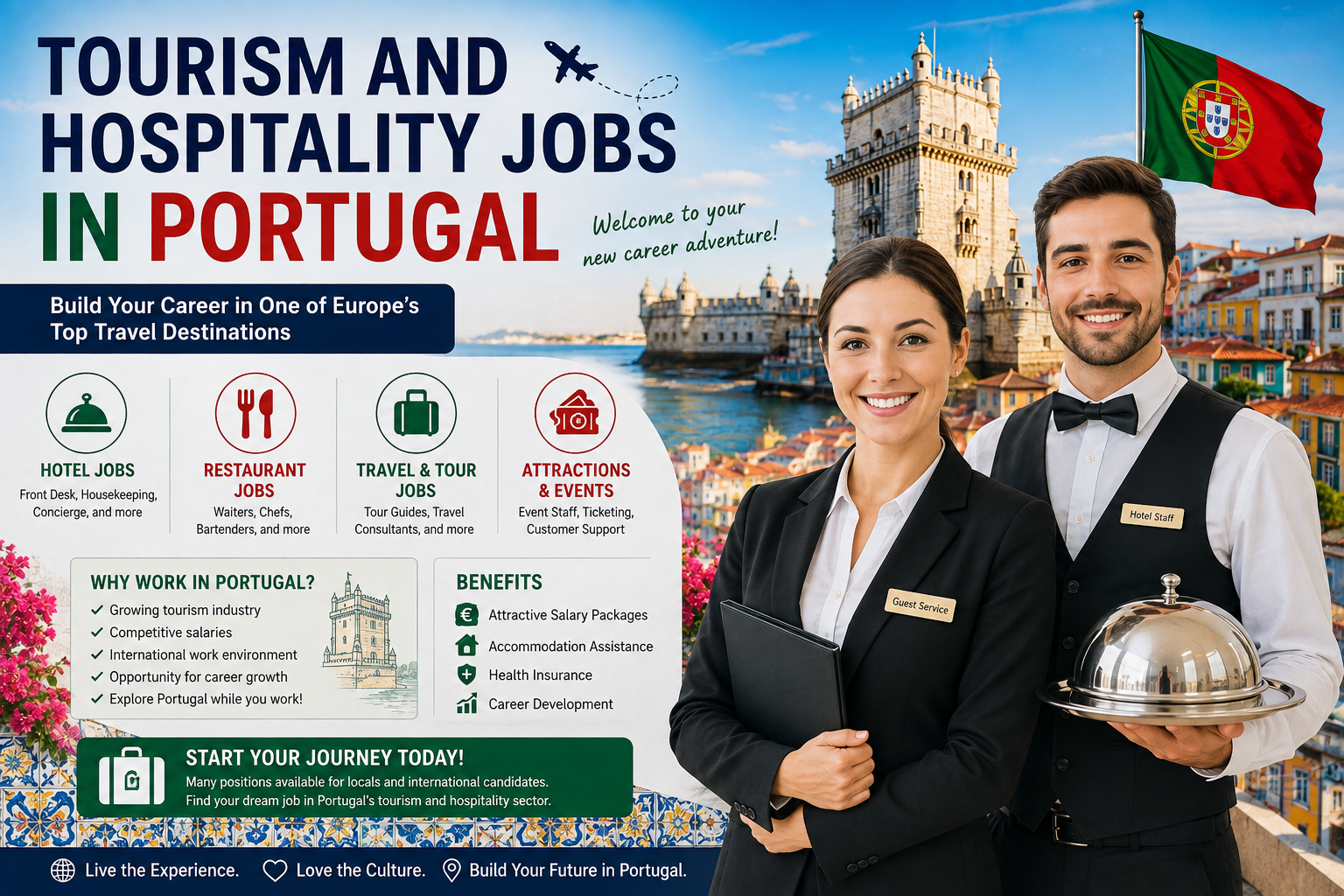 Tourism and Hospitality Jobs in Portugal