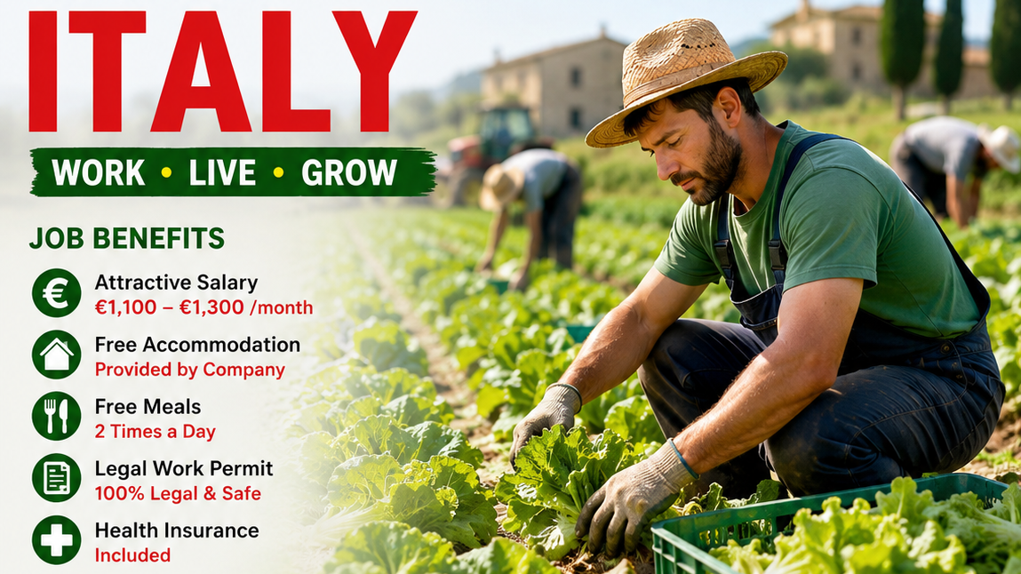Farm Worker Jobs in Italy