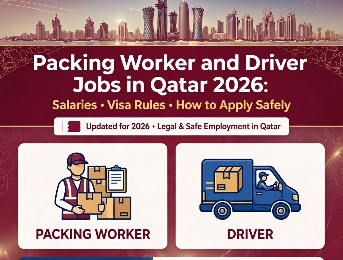 Packing Worker and Driver Jobs in Qatar
