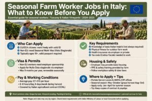 Seasonal Farm Worker Jobs in Italy: What to Know Before You Apply