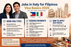 Jobs in Italy for Filipinos